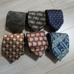 ネクタイセット 6本セット シルク　絹　まとめ売り