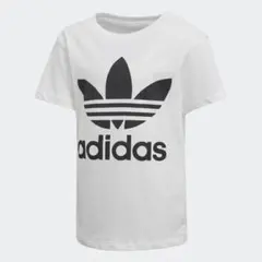 100【新品/即日発送】adidas オリジナルス キッズ Tシャツ 白