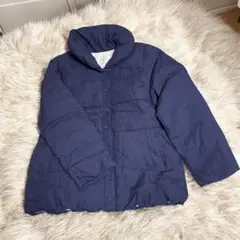 Samansa Mos2 サマンサモスモス ネイビー ダウンジャケット フェザー