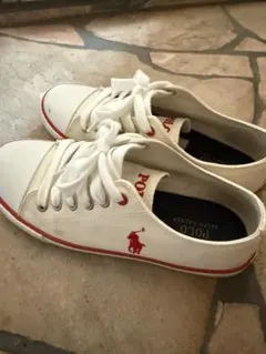 POLO RALPH LAUREN キャンバス スニーカー ホワイトのサムネイル