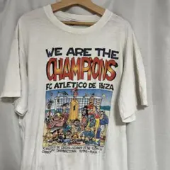 90s サッカー アートプリント Tシャツ XL 白 USA製のサムネイル
