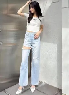 GYDA Fit Me Denim ダメージデニム