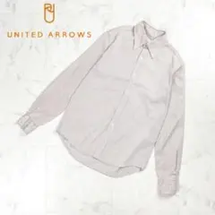 ユナイテッドアローズ ボタンダウン長袖シャツ オレンジ ベージュ F*BD420