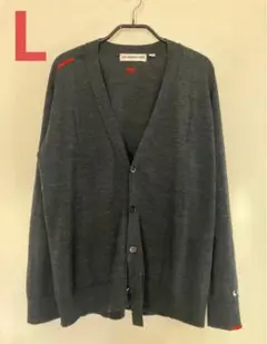 UNIQLO アニヤハインドマーチ　メリノウール　カーディガン　L ダークグレー