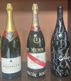 ボランジェ・ダミーボトル・マグナム3本セット シャンパン マグナム ボトル デコレーションボトル 1500ml×3本セット