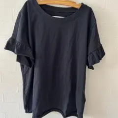 abercrombie kids フリル袖 Tシャツ 15/16 黒