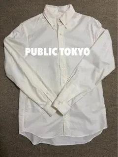 PUBLIC TOKYO ホワイトボタンダウンシャツのサムネイル