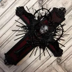 本日限定価格※フランスアンティーク イニシャル刺繍 ウッドレリーフ