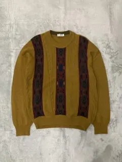 Vintage TESSITORE ユーロ ヴィンテージ 総柄 ニット セーター