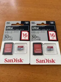SanDisk Ultra microSDHC 16GB 2個セット