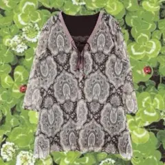 森ガール フェアリーグランジ ヴィンテージ柄チュニックꔛꕤ