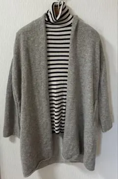 Samansa Mos2 ボタンなしカーディガン　サマンサモスモス　毛100%