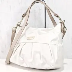 russet 2way ショルダーバッグ ナイロン ホワイト ワンショルダー