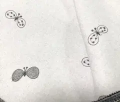 【受注製作】ミナペルホネン dop choucho ホワイト ブラック 廃盤生地