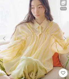 ニコアンド　ブラウス シャツ プレミアムローンギャザーシャツ レディース