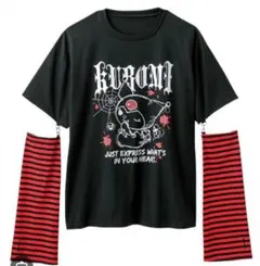 サンリオ　クロミ　Tシャツ　ブラック　クロミちゃん　半袖 アームウォーマー