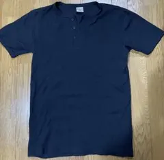 AVIREX デイリーウェア リブ半袖 ヘンリーネック Tシャツ ブラック XLのサムネイル