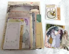 【28】コラージュ素材 おすそ分け 紙モノ シール 海外