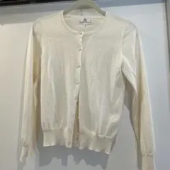 KUMIKYOKU 長袖カーディガン アイボリー