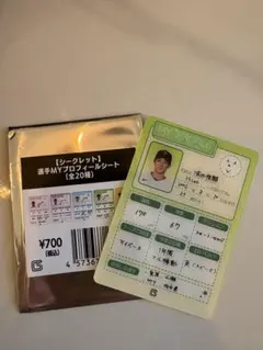 読売ジャイアンツ 選手MYプロフィールシート 浦田俊輔選手