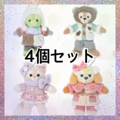 【4個セット】ぬいぐるみバッジ　シークレットオブスノーウィーデイ　ぬいば　新品