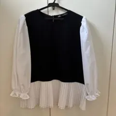 ZARA ドッキングブラウス