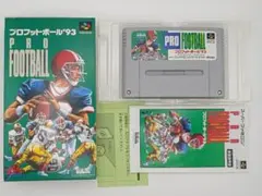 スーパーファミコン プロフットボール'93 箱説付