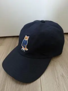 【新品未使用】メゾンキツネ キャップ ネイビー フリーサイズ MAISON KITSUNE（メゾン キツネ） 帽子 メンズ レディース MAISON