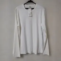 ユニクロ　UNIQLO　ソフトリブT　 長袖　XLサイズ　ホワイト　新品未使用