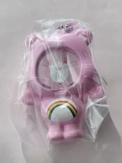 ケアベアフォトフレームマスコット　ガチャガチャチアベア　ピンク