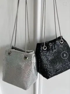 シャイニー2WAY巾着ミニショルダーバッグ