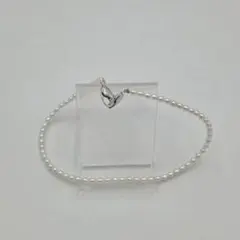 MIKIMOTO 小粒パール ネックレス ホワイト シルバーカラー - メルカリ