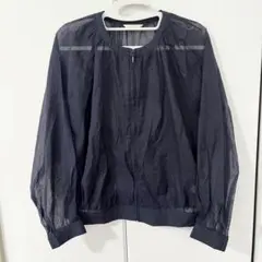 BEAMS HEART シアーブルゾン ネイビー　日焼け対策　冷房対策のサムネイル