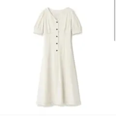 バイカラーステッチワンピース