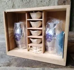 錫製 酒器セット ちろり チロリ ぐい呑み 木箱入り 錫半 共箱 お猪口 杯 盃