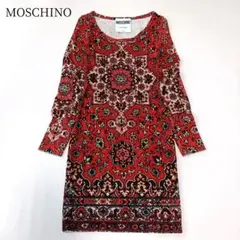 新品 MOSCHINOモスキーノ パッチワークAラインキャミワンピース a28