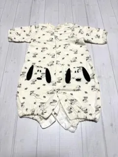スヌーピー ロンパース ホワイト50サイズ 60サイズ ベビー服 新生児