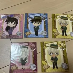 名探偵コナン アートパネル 5枚セット 安室透 工藤新一 毛利蘭 ベルモット