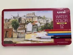 uni 水彩色鉛筆 12色セット