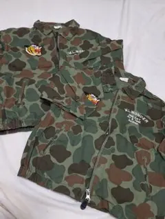 兄弟 お揃い アウター ジャケット 男の子 迷彩柄 110 95