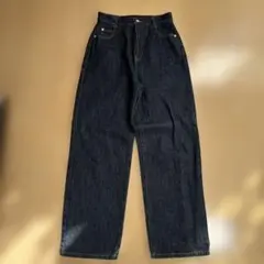 PAGEBOY ダークブルー ワイドレッグデニム