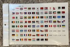 新品未使用　貼って剥がせる国旗シールのサムネイル