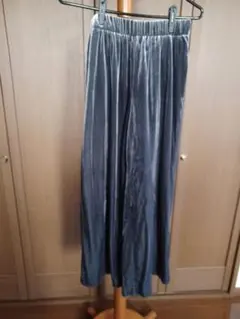 ベロア ワイドパンツ