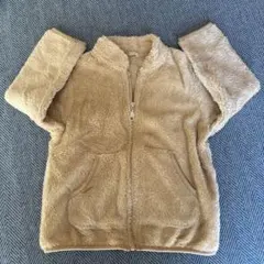 ベージュ フリースジャケット 100cm
