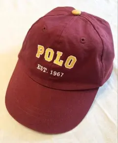 子供用　Polo バーガンディ　キャップ ラルフ　ラルフローレン　　訳あり