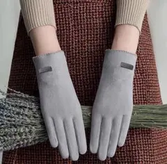 送料無料❗️ レディース　手袋　スマホ　タッチパネル　グレー　防寒