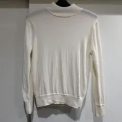 無印良品 長袖ニットセーター ホワイト Sサイズ