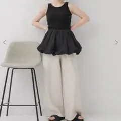 RETRO GIRL ノースリーブミニワンピース 黒のサムネイル