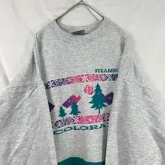 USA製 90s diport usa ナイロン切替 スウェット グレー
