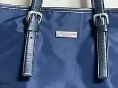 【中古】バーバリー ブルーレーベル バケツ型トートバッグ ”ネイビー” (^^♪